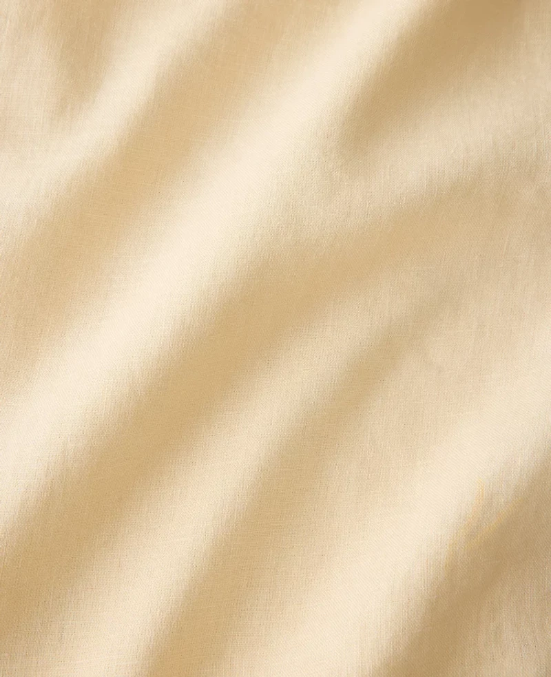 Ann Taylor Haven Well Within Linen Tie-Front Top Soft Beige Women's