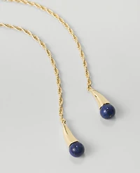 Ann Taylor Double Gem Necklace Goldtone Women's