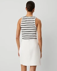 Ann Taylor Weekend Collection Effortless Wrap Skirt Winter White Women's
