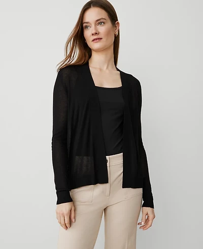 Ann Taylor Essential Open Cardigan Women's