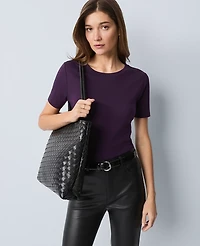 Ann Taylor Crew Neck T-Shirt Women's