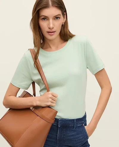 Ann Taylor Crew Neck T-Shirt Women's