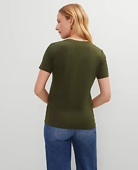 Ann Taylor Crew Neck T-Shirt Women's