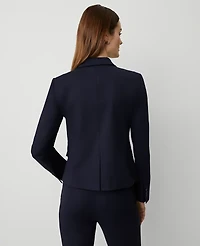 Ann Taylor The Petite One-Button Blazer Stretch Cotton Women's