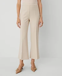 Ann Taylor The Petite Side Zip Flare Pant Toasted Oat Women's