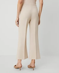 Ann Taylor The Petite Side Zip Flare Pant Toasted Oat Women's