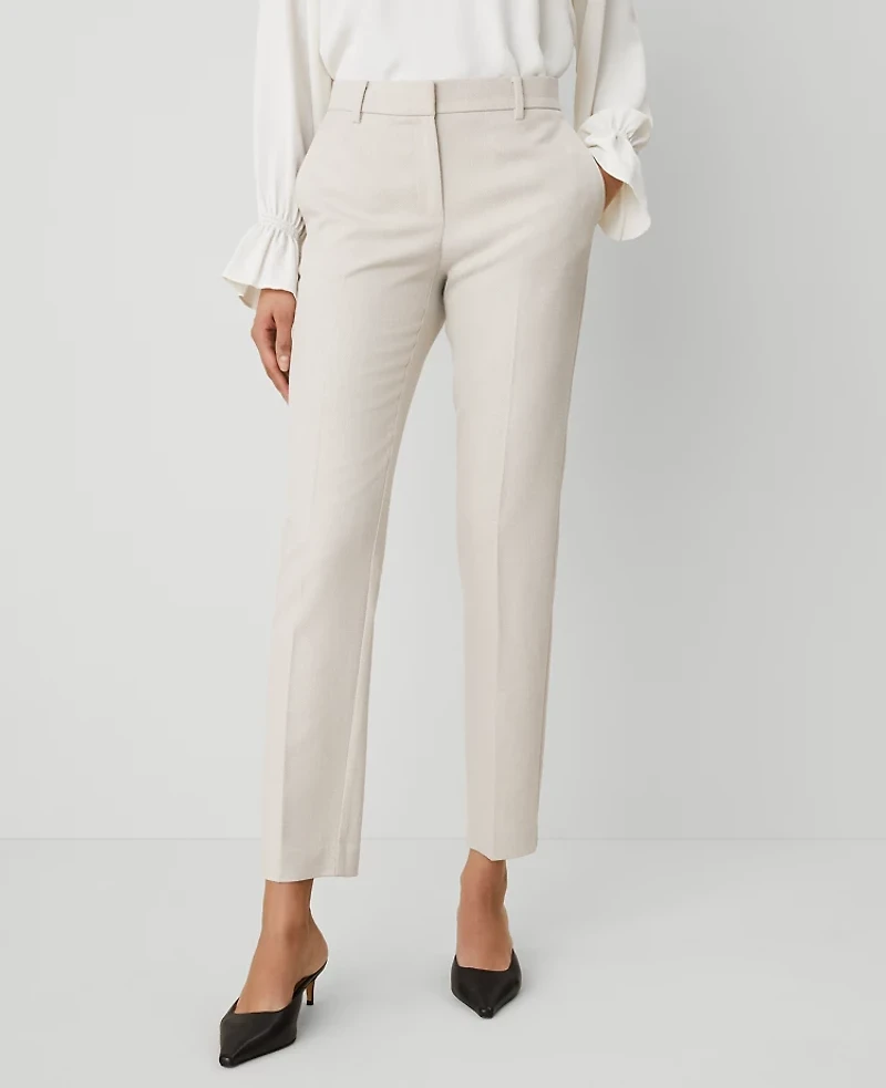 Ann Taylor The Petite Eva Ankle Pant Size 2 Cashew Beige Women's