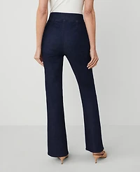 Ann Taylor The Pull-On Flare Jean — Curvy Fit Size 12 Classic Rinse Wash Women's
