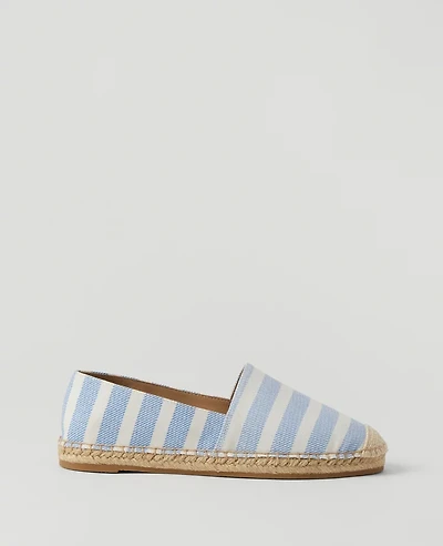 Ann Taylor Weekend Collection Espadrille Slide Sandals Zephyr Blue Women's