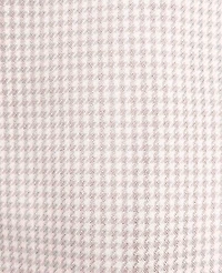 Ann Taylor The Button Trim Sailor Wide-Leg Pant Houndstooth Pink/White Combo Women's