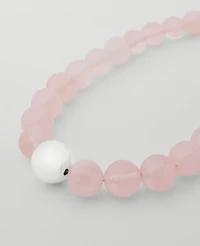 Ann Taylor Stone Ball Statement Necklace Pink Peony Women's