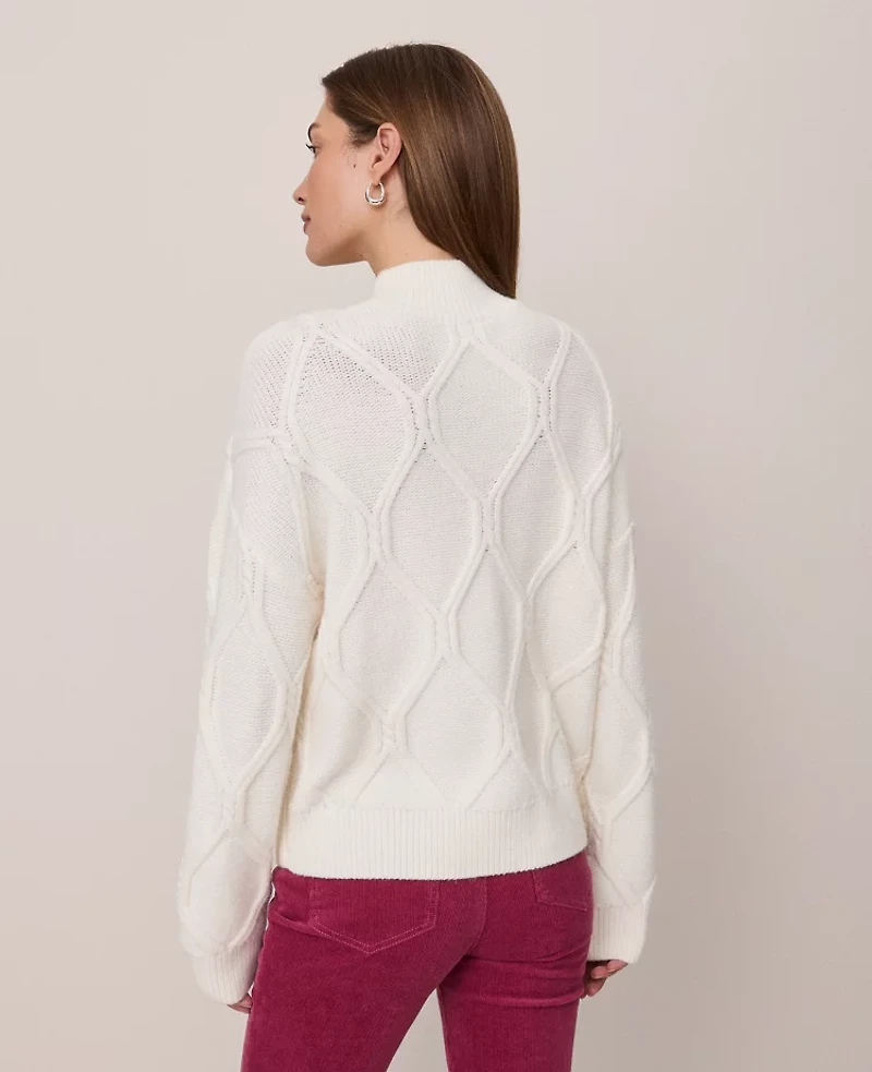 Ann Taylor Weekend Collection Cable Sweater Women's