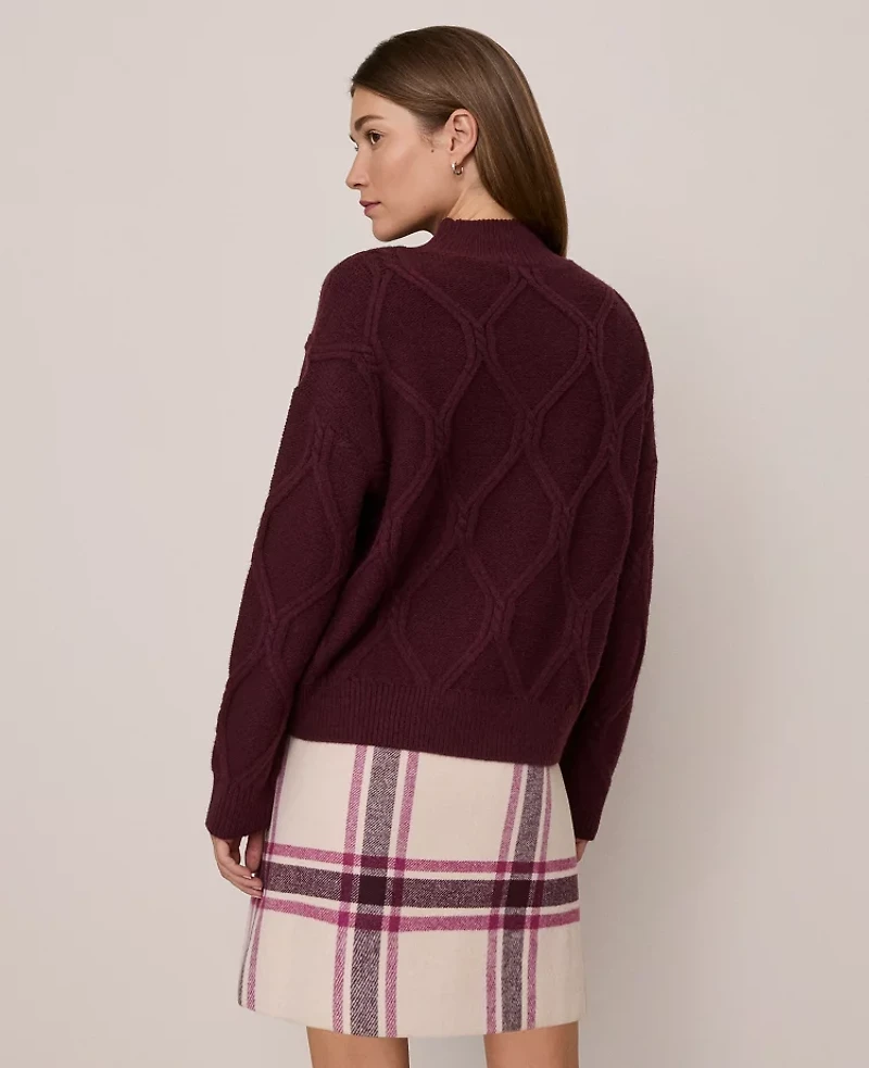 Ann Taylor Weekend Collection Cable Sweater Women's