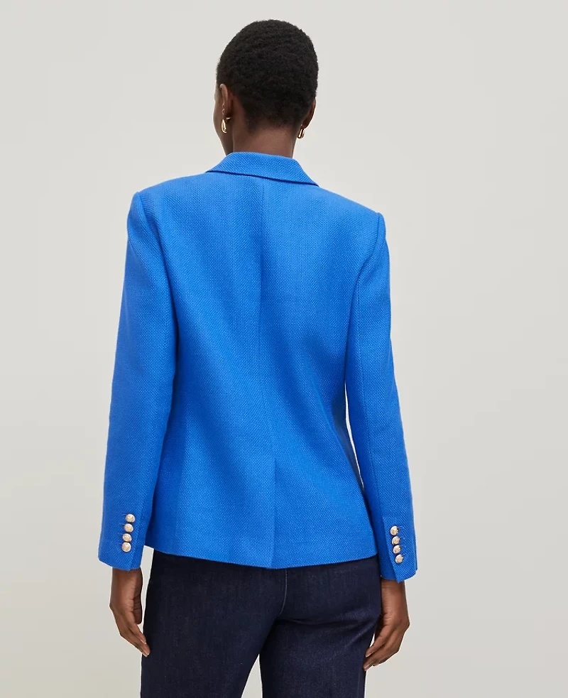 Ann Taylor The Petite Hutton Blazer Power Blue Women's