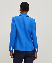 Ann Taylor The Petite Hutton Blazer Power Blue Women's