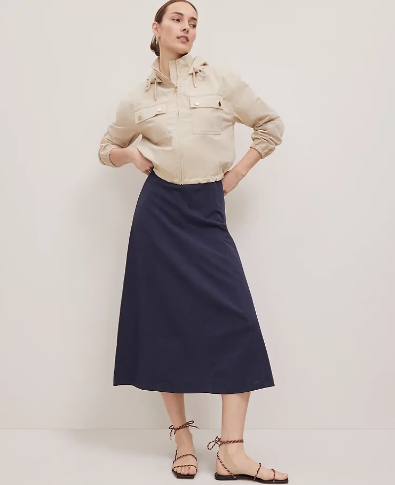 Ann Taylor Weekend Collection Windbreaker Jacket Soft Khaki Women's