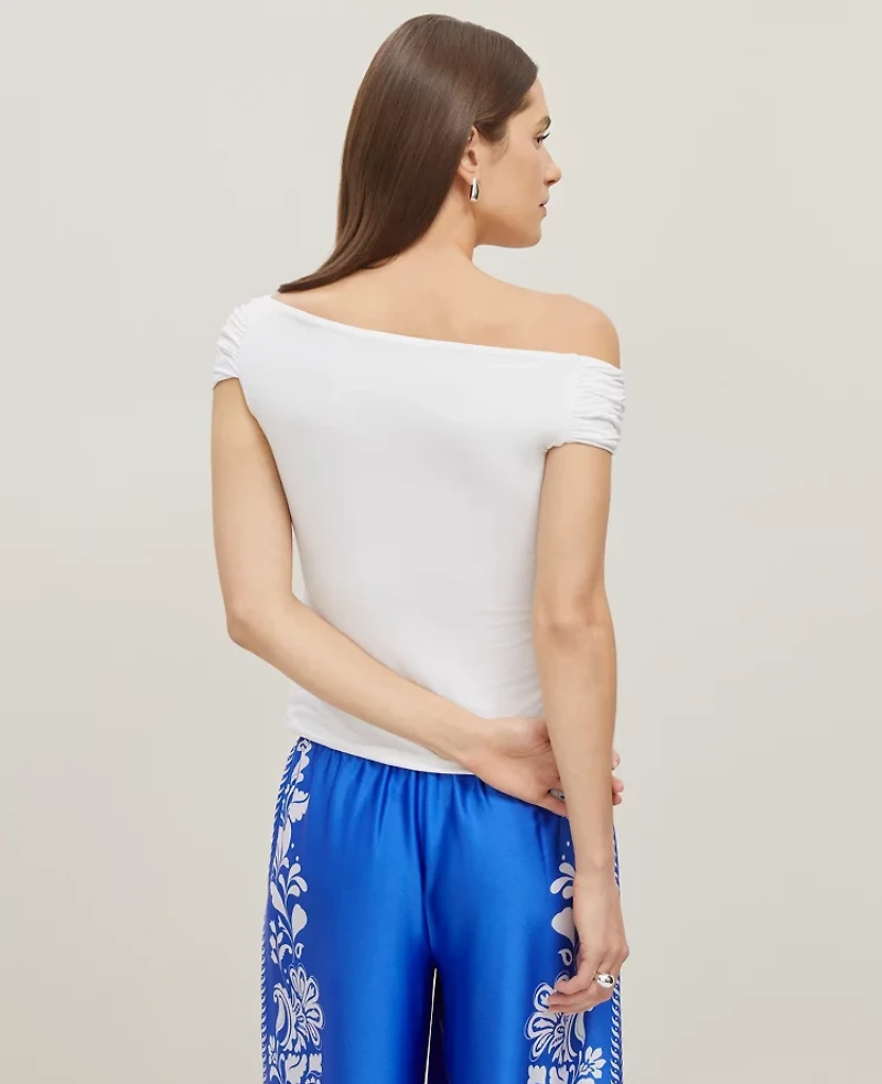 Ann Taylor Asymmetrical One-Shoulder Top Women's