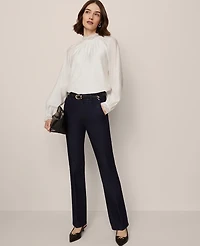 Ann Taylor Mid Rise Boot Jean Rinse Wash