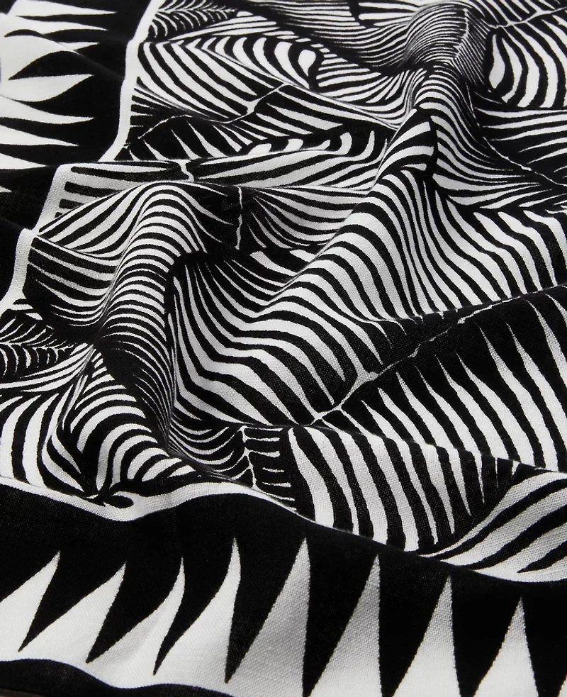 Ann Taylor Palm Scarf Black Women's