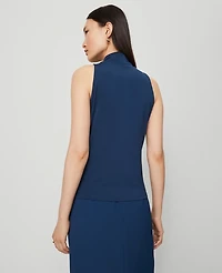 Ann Taylor Mock Neck Top Size XL Moonlit Backdrop Women's