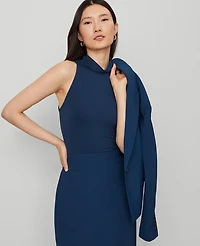 Ann Taylor Mock Neck Top Size XL Moonlit Backdrop Women's