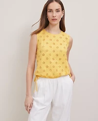 Ann Taylor Petite Weekend Collection Bubble Hem Top Women's
