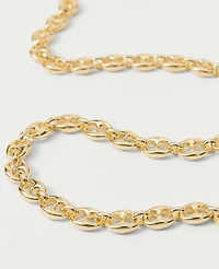 Ann Taylor Mariner Metal Chain Necklace Goldtone Women's
