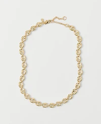 Ann Taylor Mariner Metal Chain Necklace Goldtone Women's
