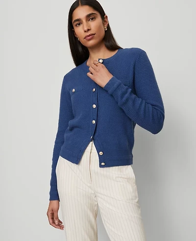 Ann Taylor Textured Cardigan Women's