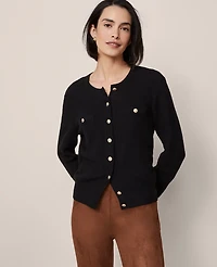Ann Taylor Textured Cardigan Women's