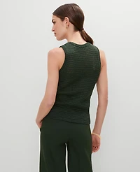 Ann Taylor Open Stitch Sweater Shell Top Women's
