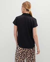 Ann Taylor Split Neck Blouse Women's