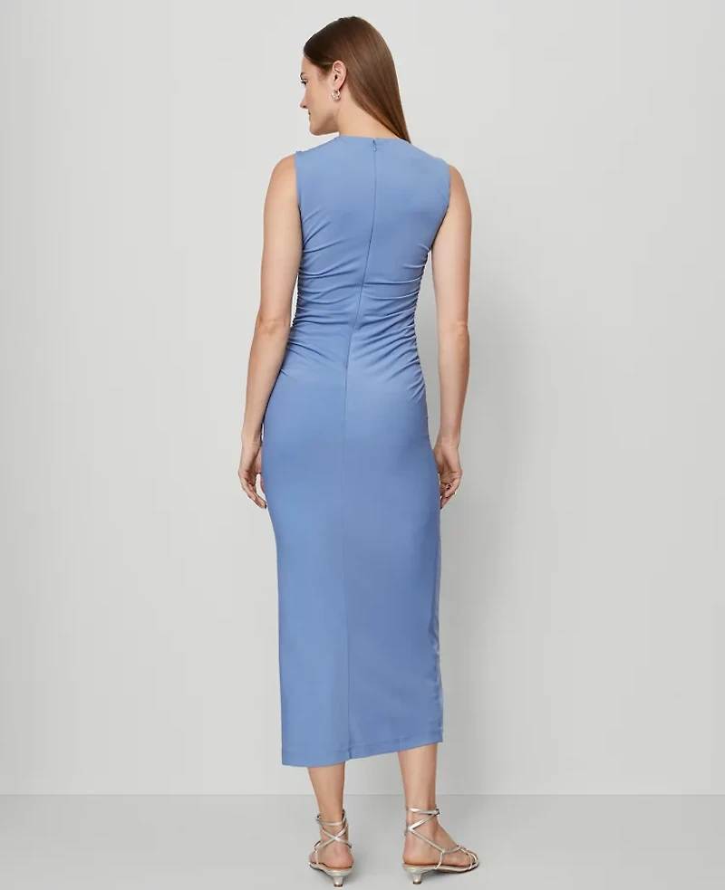 Ann Taylor Knit Ruched Sheath Dress Women's