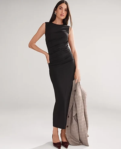 Ann Taylor Knit Ruched Sheath Dress Women's