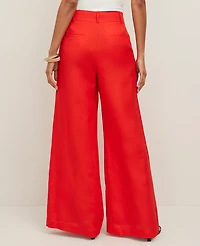 Ann Taylor The Petite Statement Palazzo Pant Linen Blend Women's