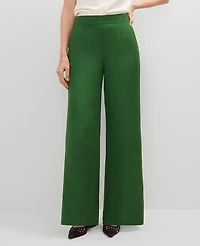 Ann Taylor The Tall Palazzo Pant in Linen Blend Size 2XL Leafy Green Women's