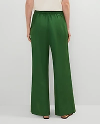Ann Taylor The Tall Palazzo Pant in Linen Blend Size 2XL Leafy Green Women's