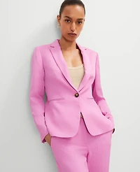 Ann Taylor The Hutton Blazer Twill Pink Orchid Women's