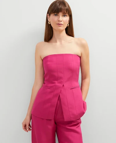 Ann Taylor Studio Collection Strapless Vest Bright Petunia Women's