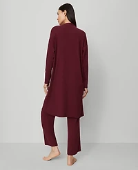 Ann Taylor Lounge Duster Windsor Wine Women's