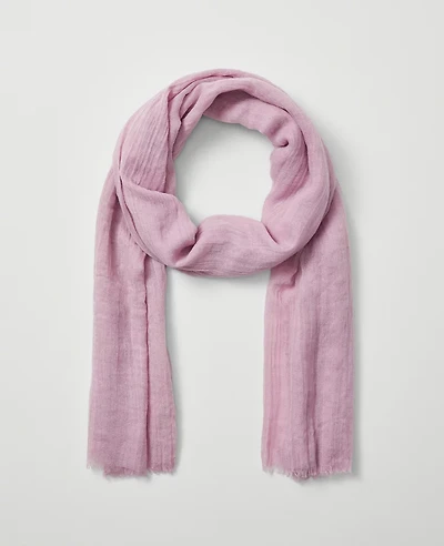 Ann Taylor Fringe Scarf Fragrant Lilac Women's