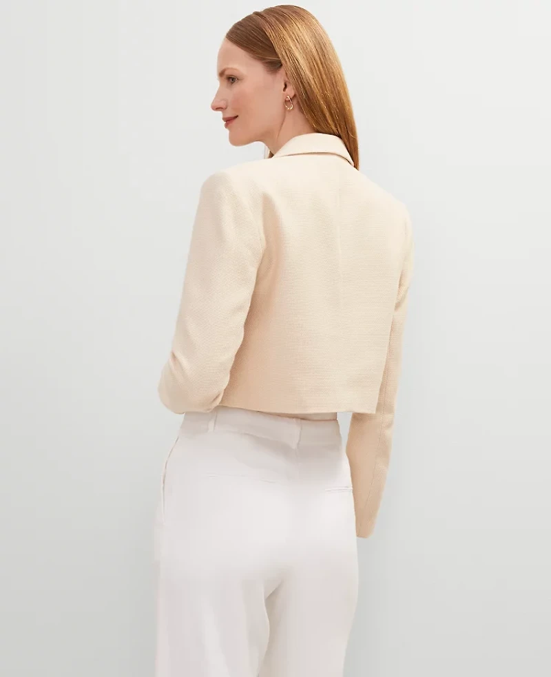Ann Taylor Petite Blazer Jacket Pique Sands Edge Women's