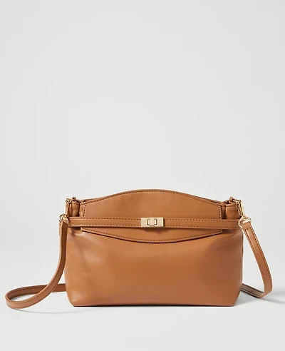 Ann Taylor Small Belted Clutch Handbag Autumn Ochre Women's