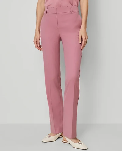 Ann Taylor The Petite Straight Pant — Curvy Fit Smokey Rose Women's