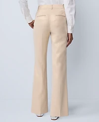 Ann Taylor The Jayne Trouser in Metallic Jacquard Size 00 Gold/White Women's