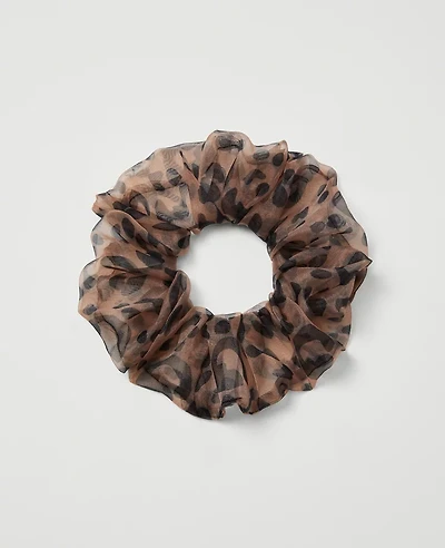 Ann Taylor Cheetah Scrunchie Brown Multi Women's
