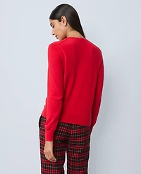 Ann Taylor Embellished Cardigan Iconic Red Women's