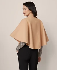 Ann Taylor Cropped Zip Poncho M/L Women's