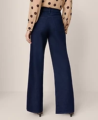 Ann Taylor The Wide-Leg Jean Classic Rinse Wash Women's