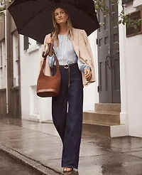 Ann Taylor The Wide-Leg Jean Classic Rinse Wash Women's